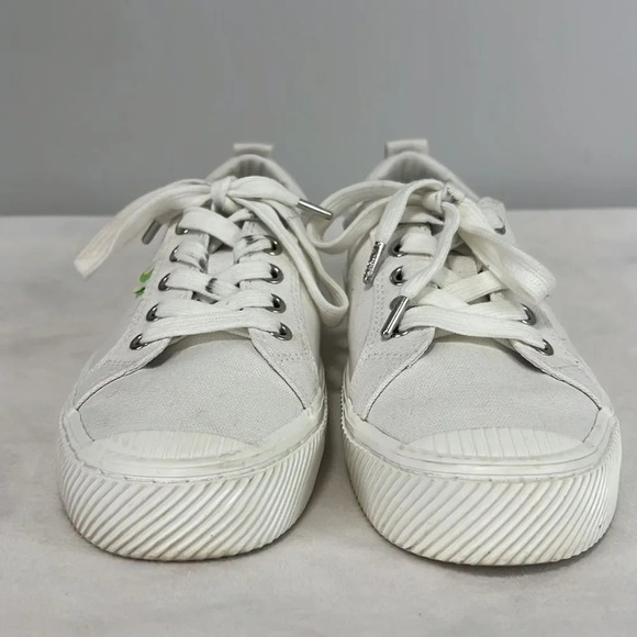 Cariuma | OCA low-top white canvas lace up sneakers women’s size 6.5 men size 5 - Picture 4 of 10
